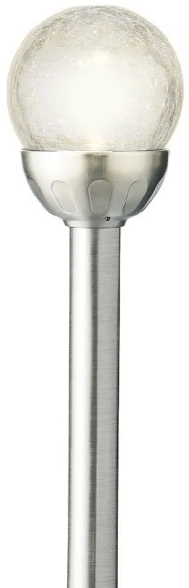 Lumineo LED Tuinlamp Insteker Solar - 8 Stuks - Ø8cm - Zilver