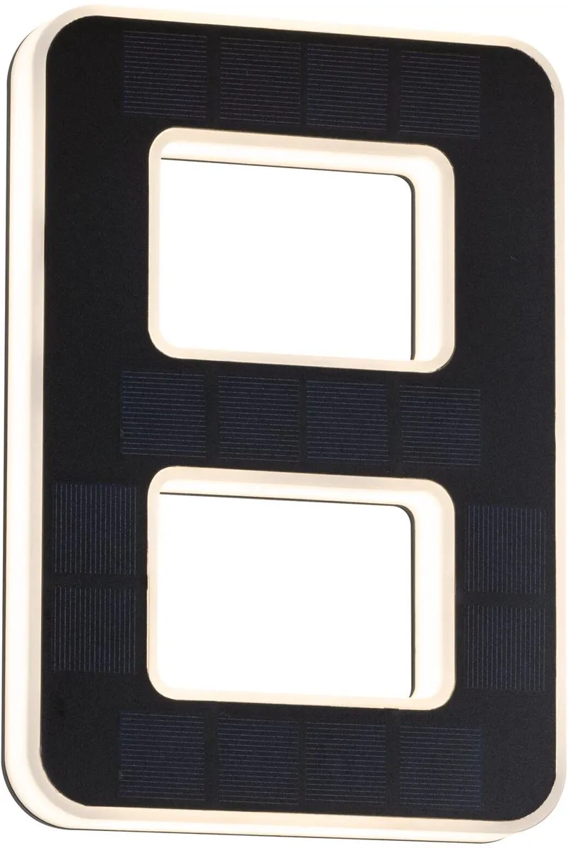 Paulmann Solar LED Huisnummerverlichting 6lm IP44 - Zwart