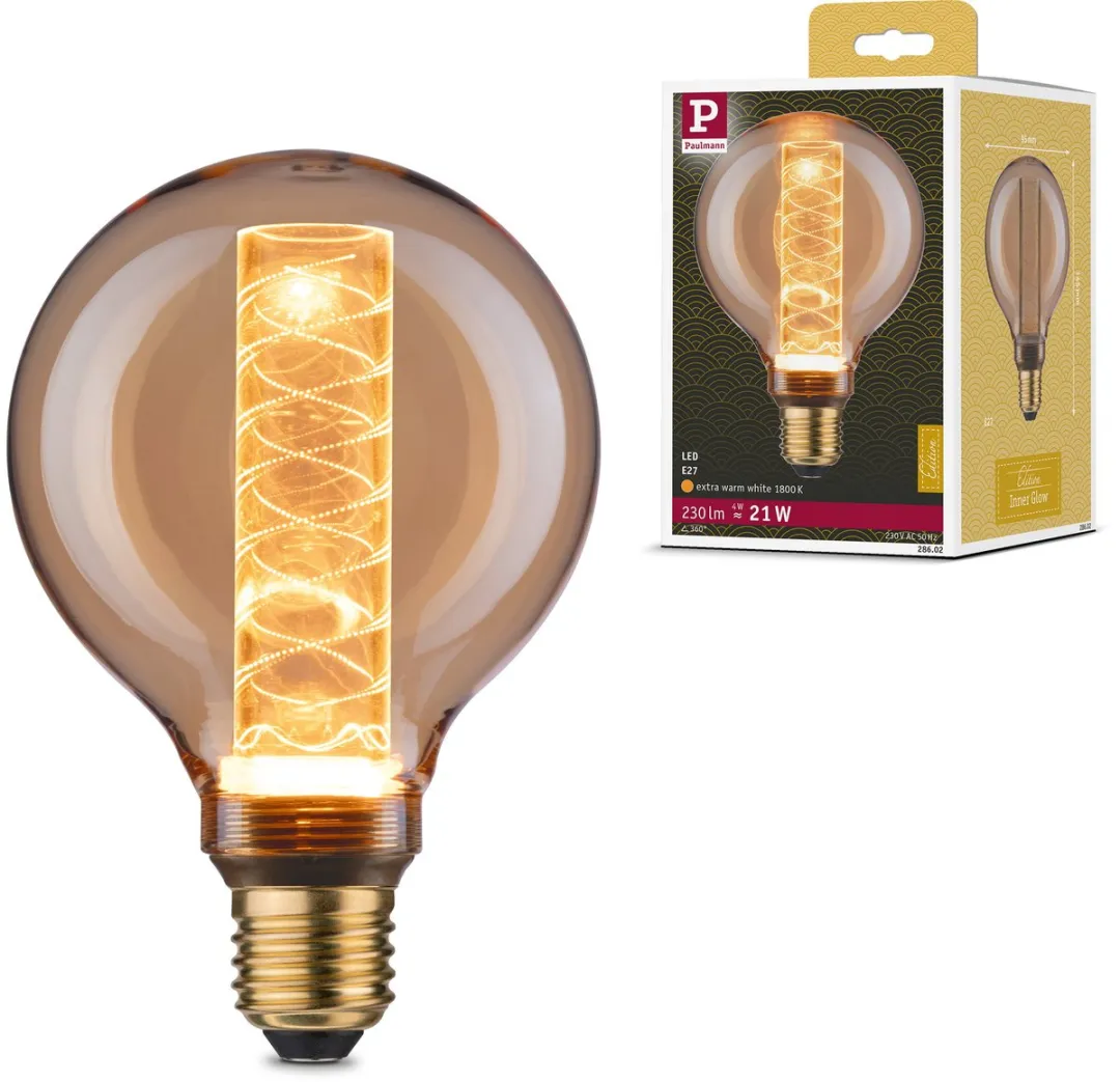 Paulmann Inner Glow Edition LED Globe 4W 1800K Goud