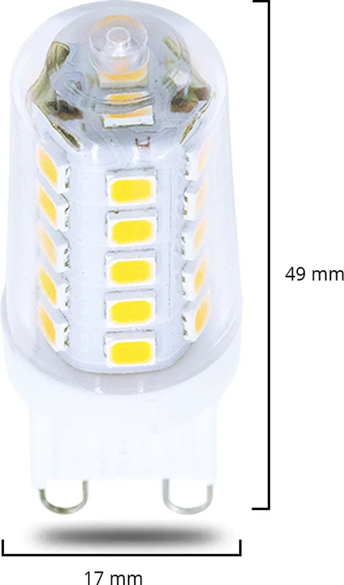 Lybardo G9 LEDlamp 3W Warmwit 300lm - 10 Stuks