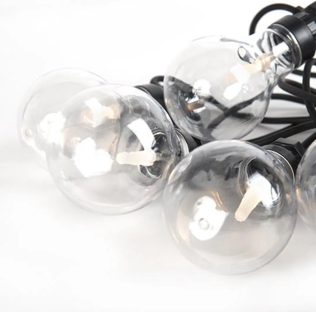Lumineo Feestverlichting Buiten Lichtsnoer 20x Warm Wit LED 9,5m