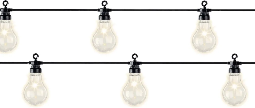 Lumineo Feestverlichting Buiten Lichtsnoer 20x Warm Wit LED 9,5m