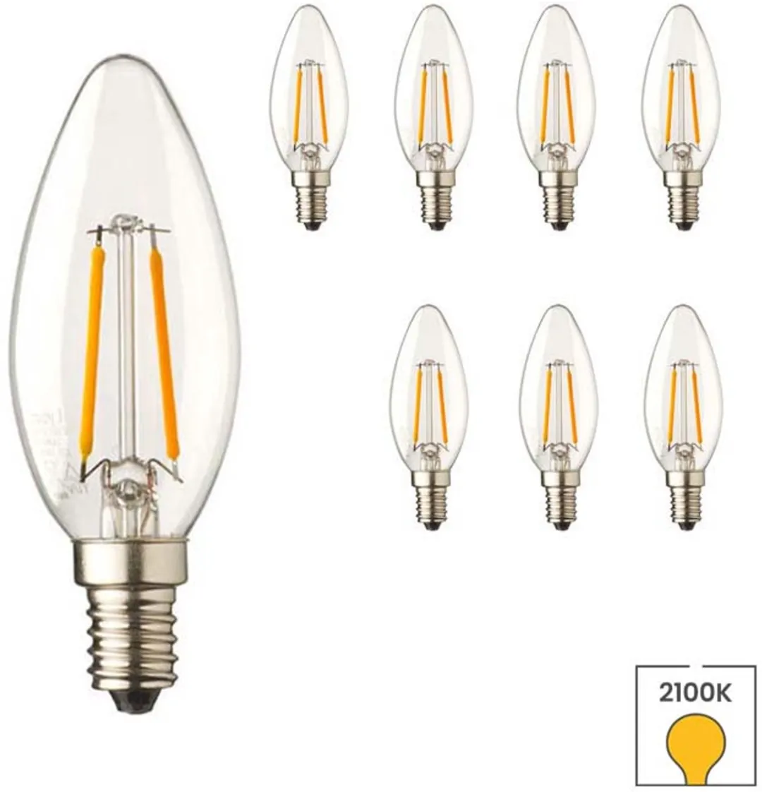 Lybardo E14 LED Kaarslamp 8-pack