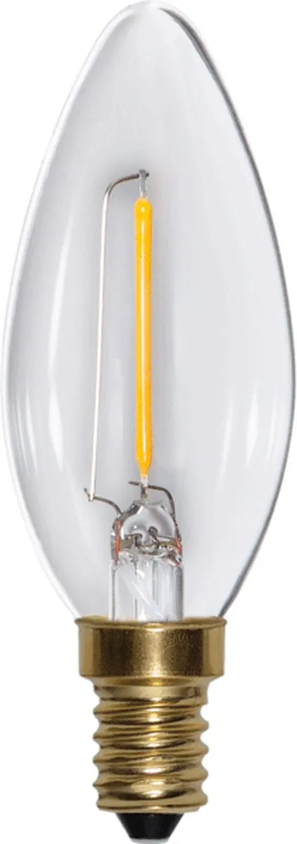 Star Trading Kaarslamp Helder Filament E14 0.8W Warm Wit