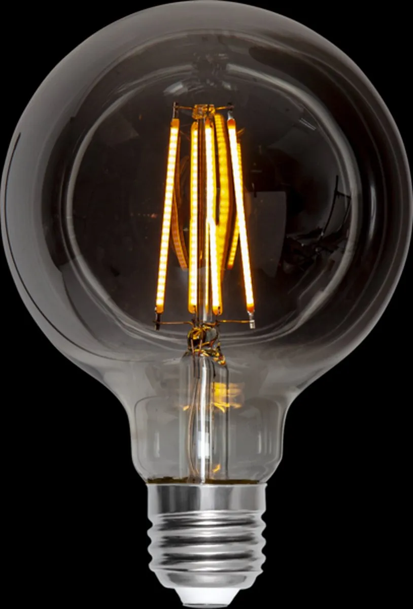 3 standen - G95 Globelamp - E27 - 3.9W- Super Warm Wit - 2200K - Dimbaar