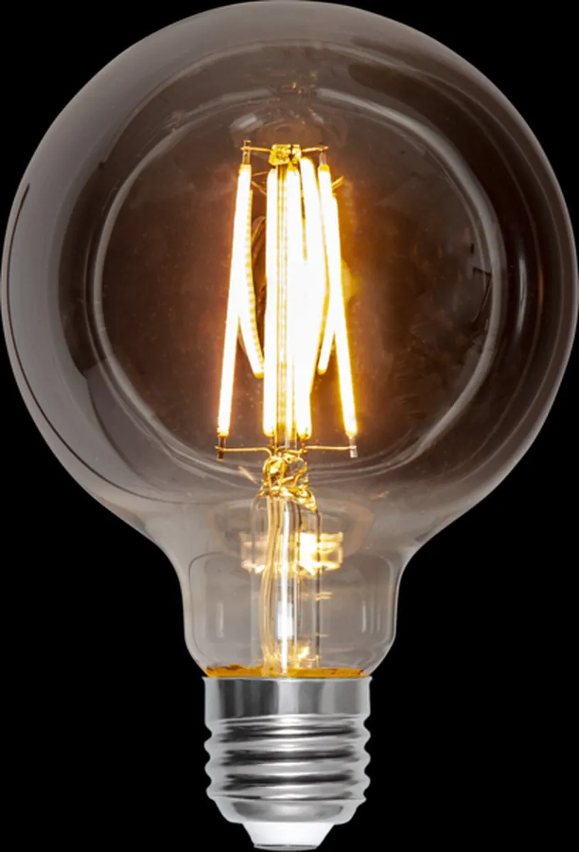 3 standen - G95 Globelamp - E27 - 3.9W- Super Warm Wit - 2200K - Dimbaar