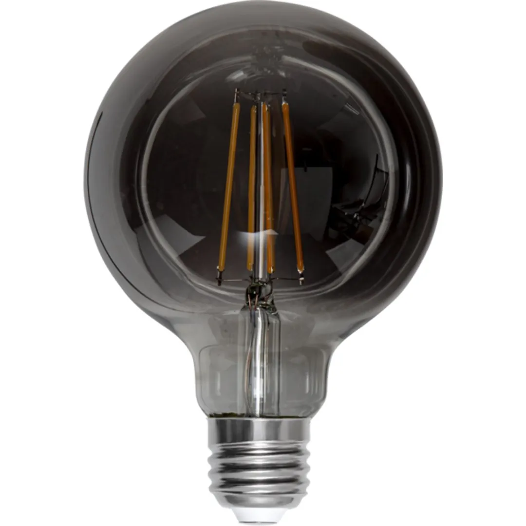 Star Trading G95 Globelamp E27 3.9W - Rookglas - Dimbaar - afbeelding 6 van 6
