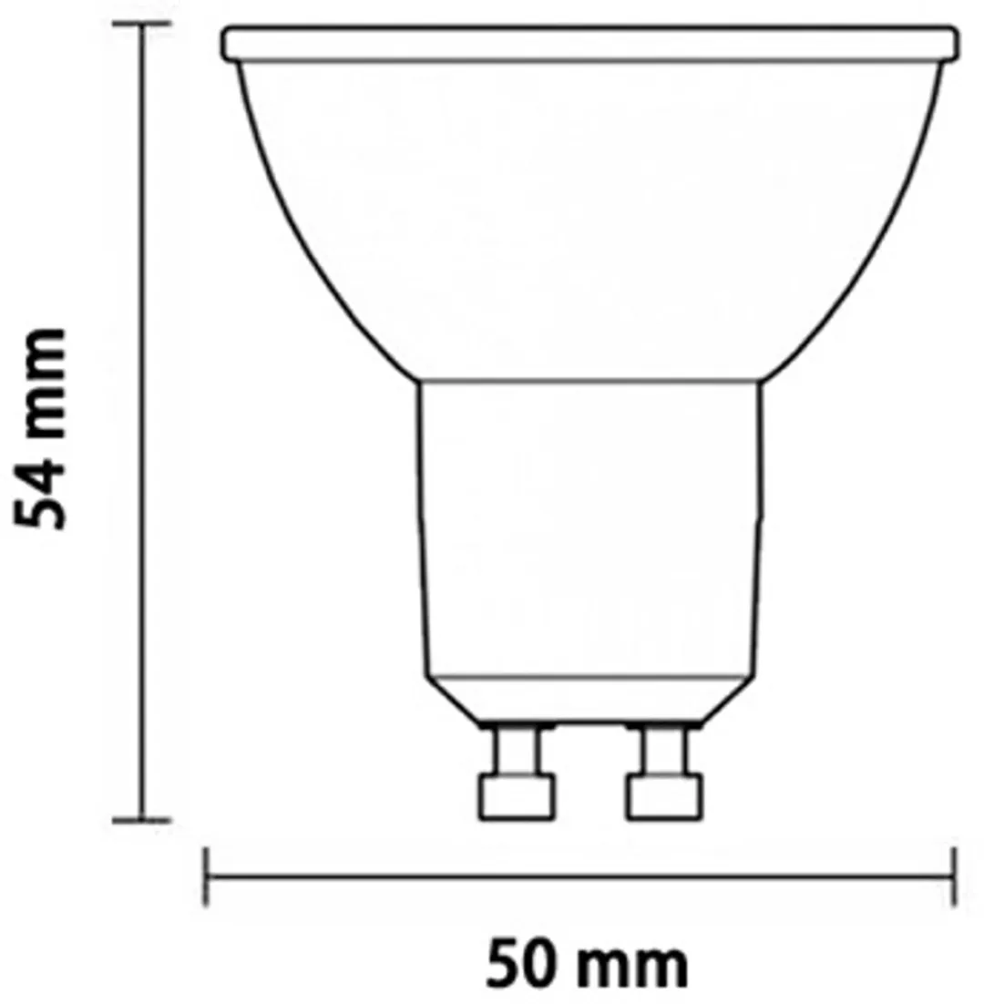 Lybardo GU10 LED Lamp 5.5W 10 Stuks - 2700K Warmwit - afbeelding 5 van 6