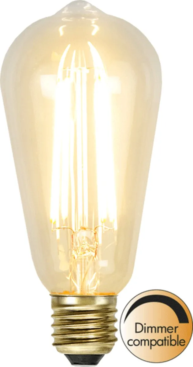 Star Trading Druppel-Edison Lamp E27 3.6W