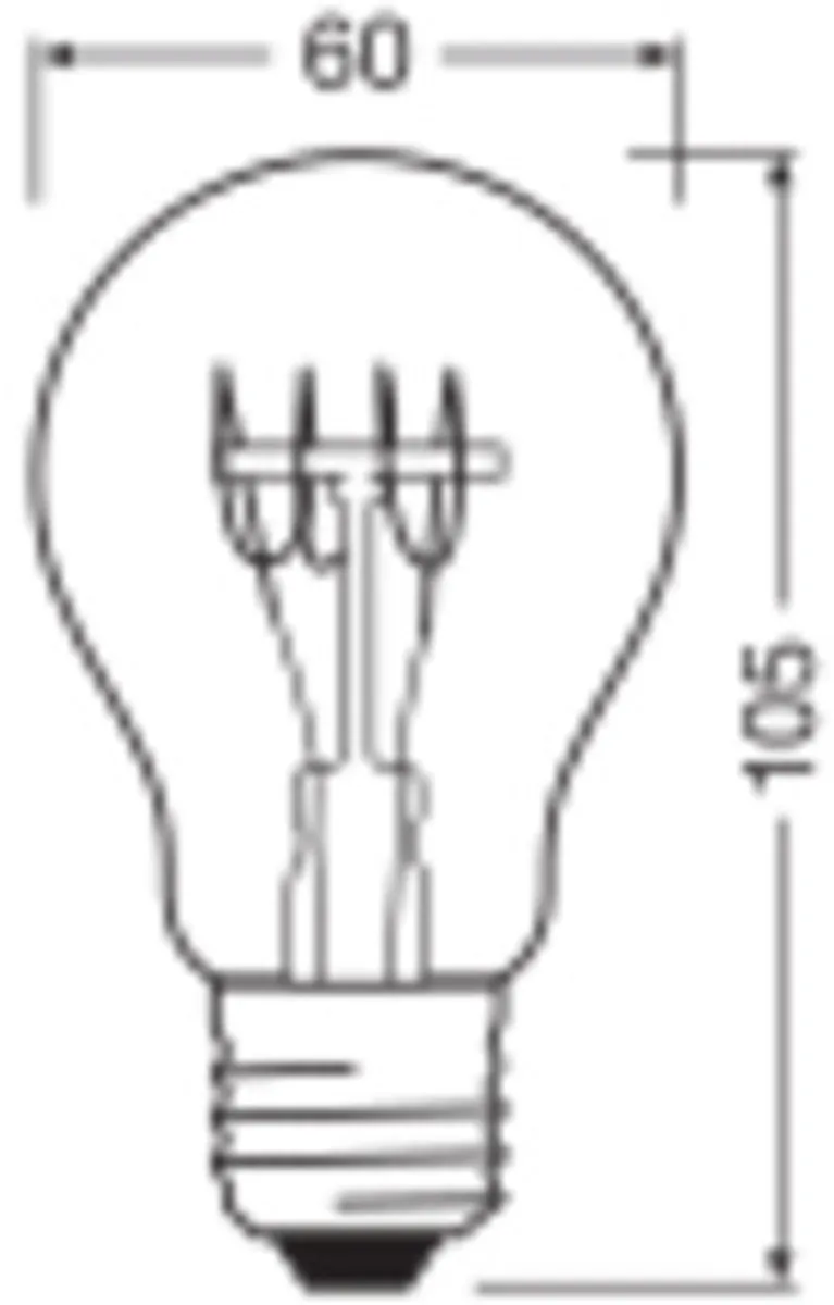 Osram LED-lamp E27 5,9W Warm Wit 2700K - 2 Stuks - afbeelding 6 van 6