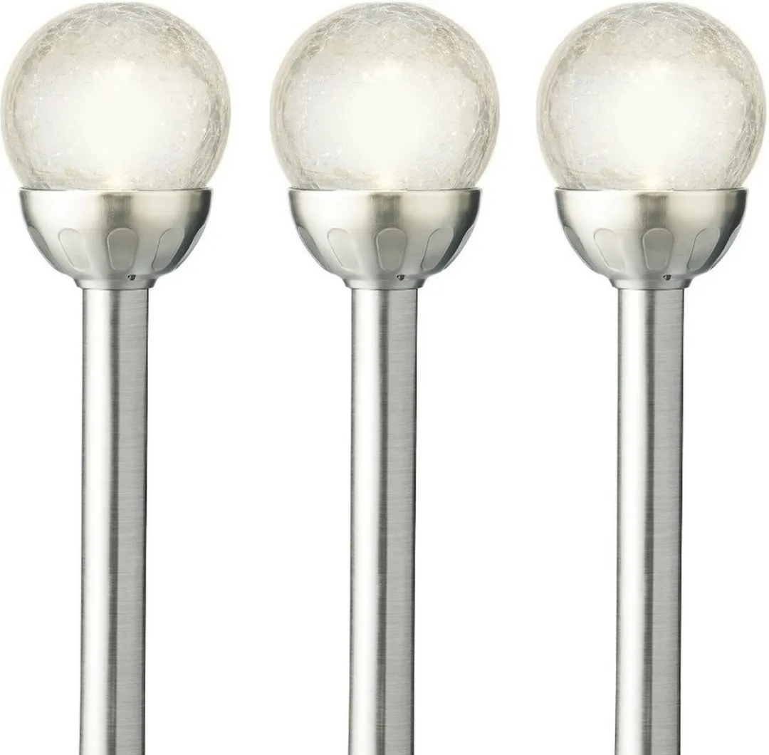 Lumineo LED Tuinlampjes Instekers - Zilver - 1W