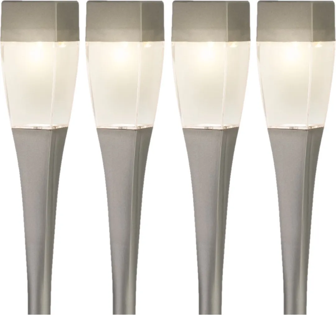 Lumineo Solar Tuinlamp Prikspot 26cm - 1W - Zilver