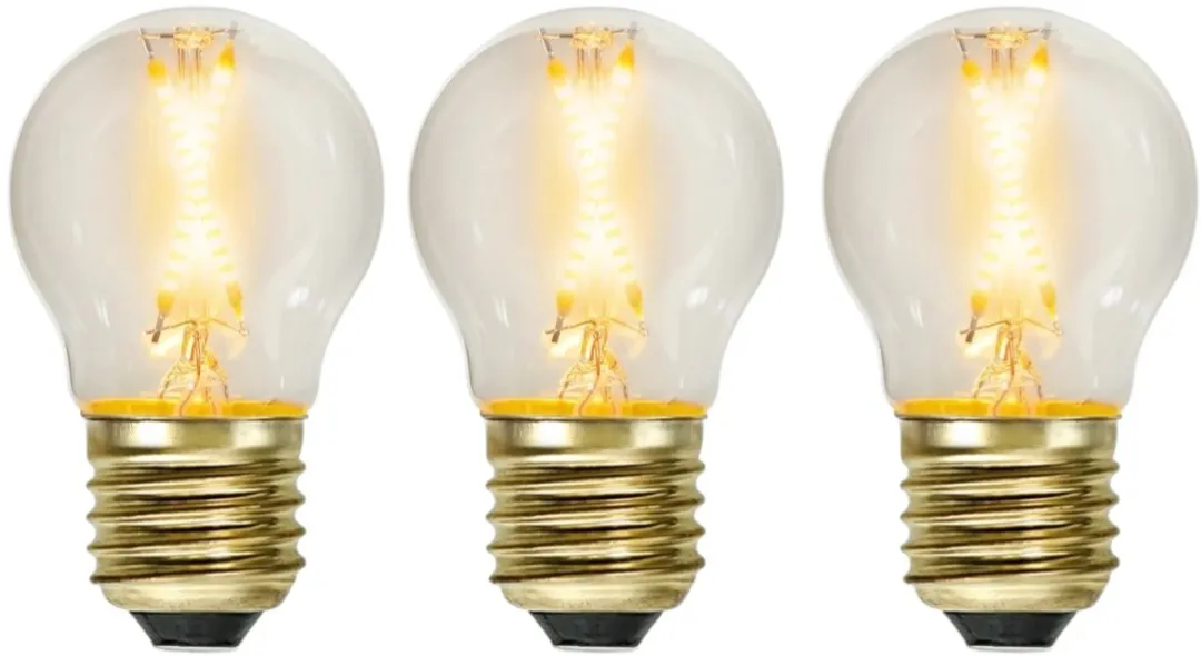 Star Trading Soft Glow Kogellamp E27 0,5W - 3 Stuks