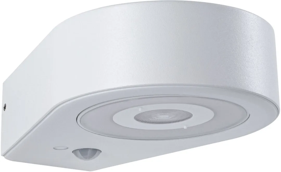 Paulmann Silma LED Wandarmatuur Buiten - Bewegingsmelder IP44 5,5W Wit Aluminium