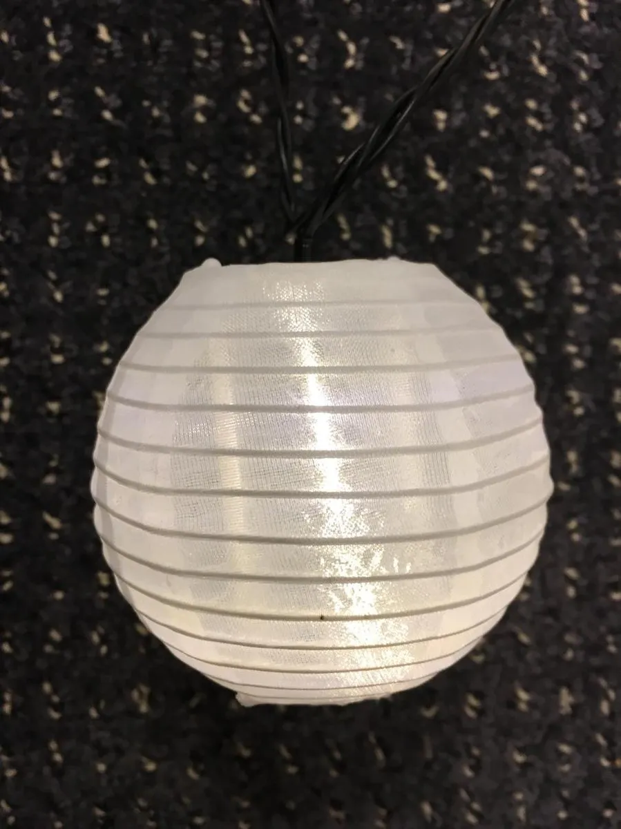 Lumineo LED Deco String Lights 20 Stuks - Ø7.5cm - Zwart