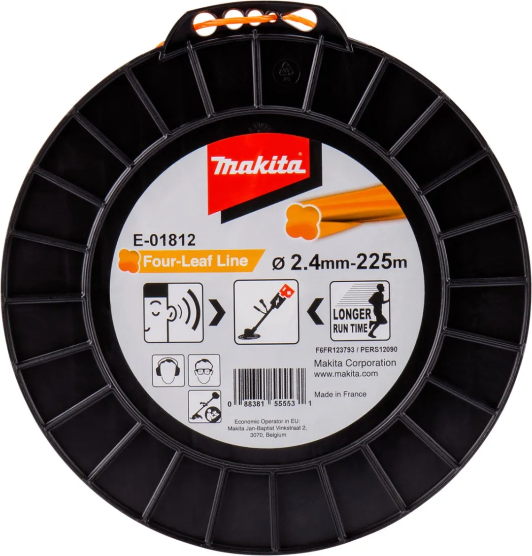 Makita E-01812 Maaidraad 2,4x225m Oranje