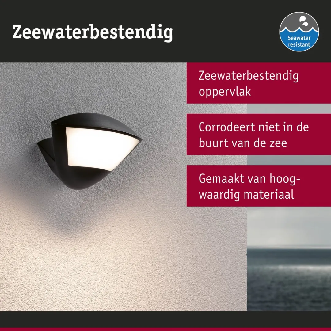 Paulmann Smart Home Zigbee Skyla Wandarmatuur 10W - Antraciet