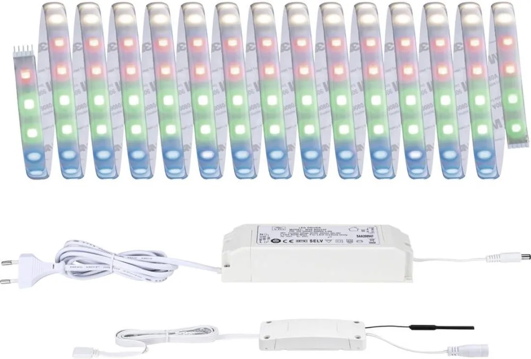 Paulmann 78885 LED-strip Basisset 24V RGBW - 5m - Zilver - afbeelding 6 van 6