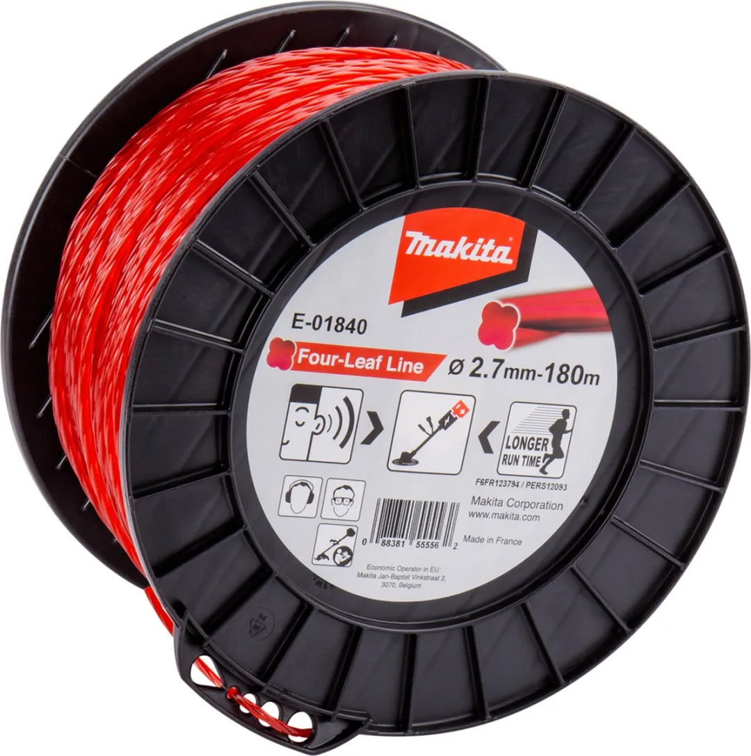 Makita Vierbladig Maaidraad 180m Ø2,7mm - Grastrimmer