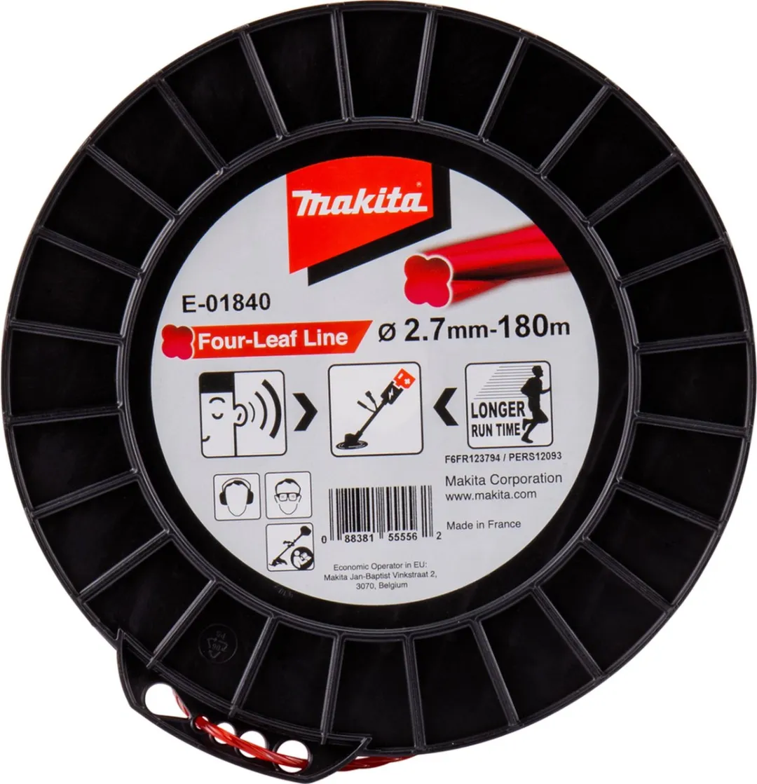 Makita Vierbladig Maaidraad 180m Ø2,7mm - Grastrimmer