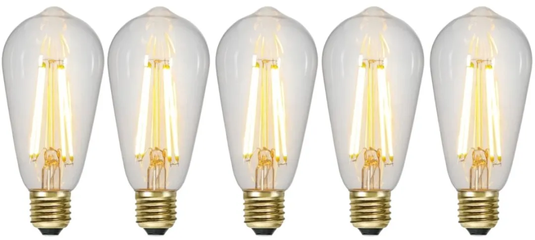Star Trading Edisonlamp 6.5W - 5 Stuks