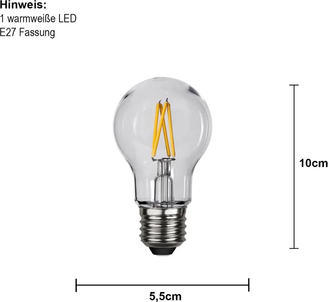 Star Trading Prikkabel E27 2.4W Extra Warm Wit