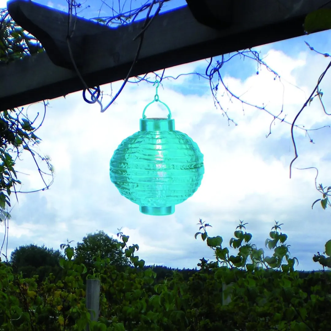 Star Trading LED Solar Lantaarn Festival - 22cm - Blauw