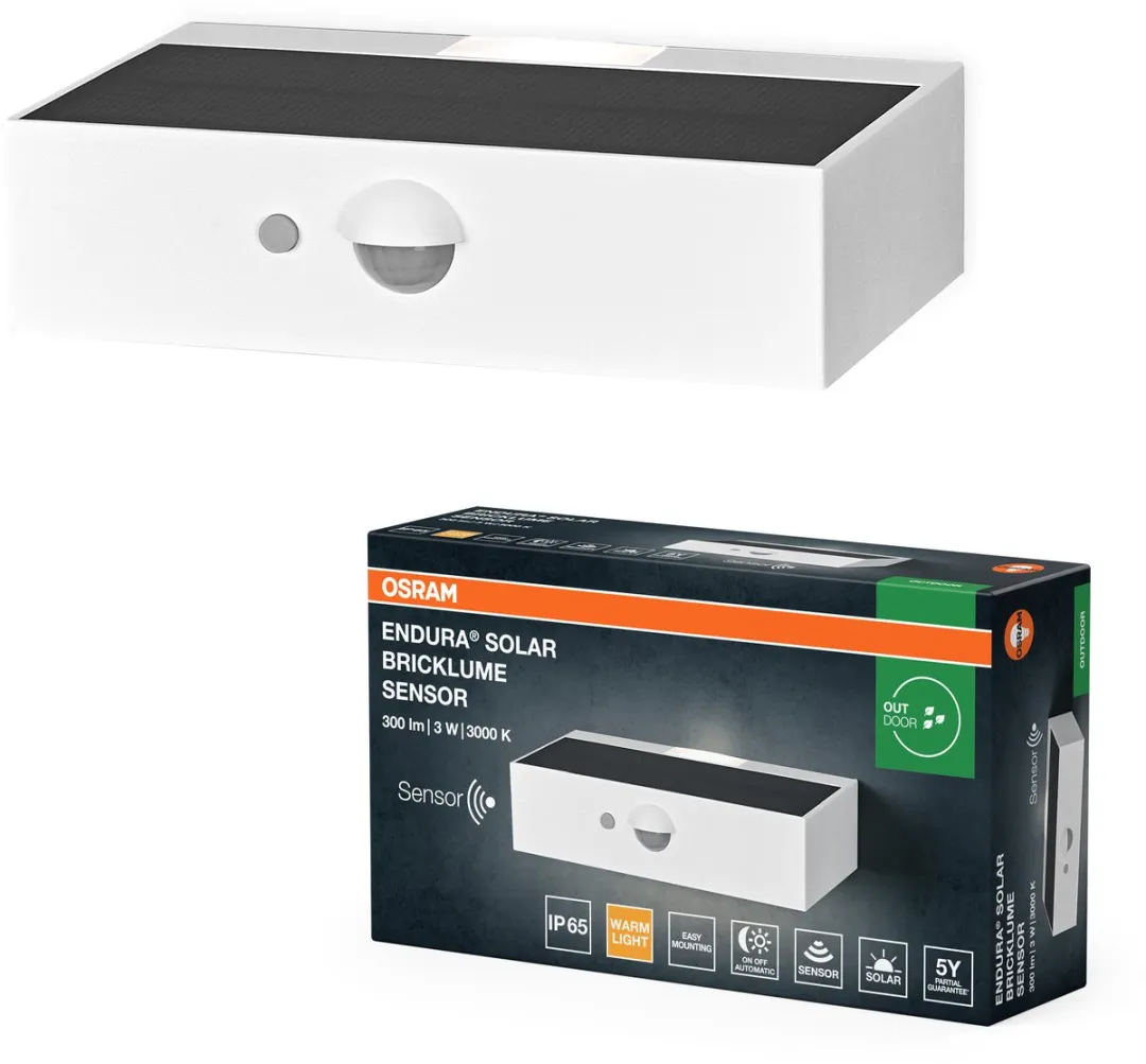 Osram Endura Style Bricklume Sensor - 3W 300lm Warm Wit IP65