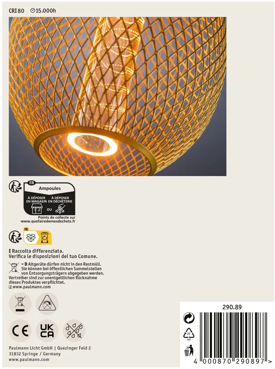 Paulmann Metallic Glow LED Globe E27 200lm 4,2W 1800K - Goud - afbeelding 6 van 6