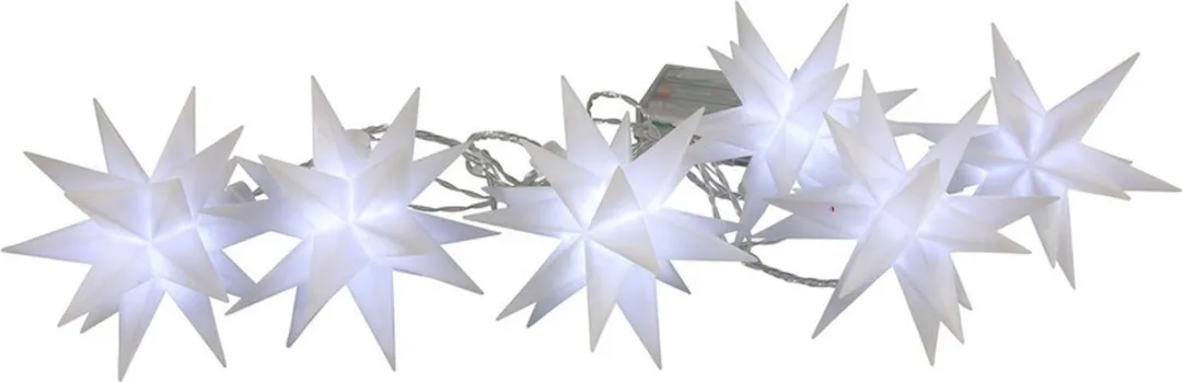 Svenska Living Kerstverlichting Sterren Lichtsnoer - 6 Stuks 12cm