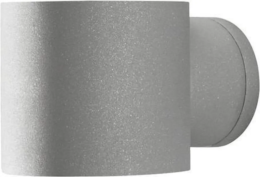 Konstsmide Modena Round Wandlamp - Grijs - 10cm - 2700K