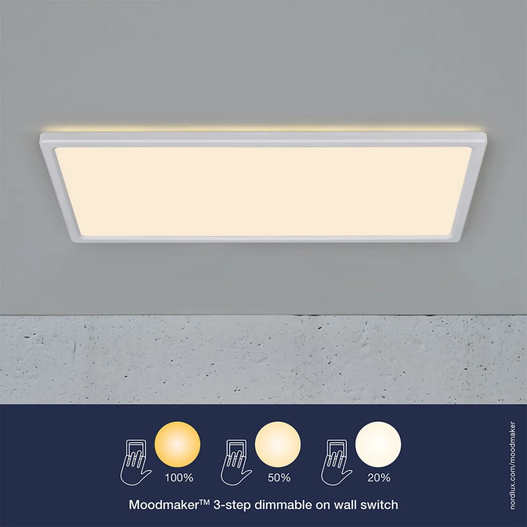 Nordlux Harlow Plafondlamp 60x30cm - Wit
