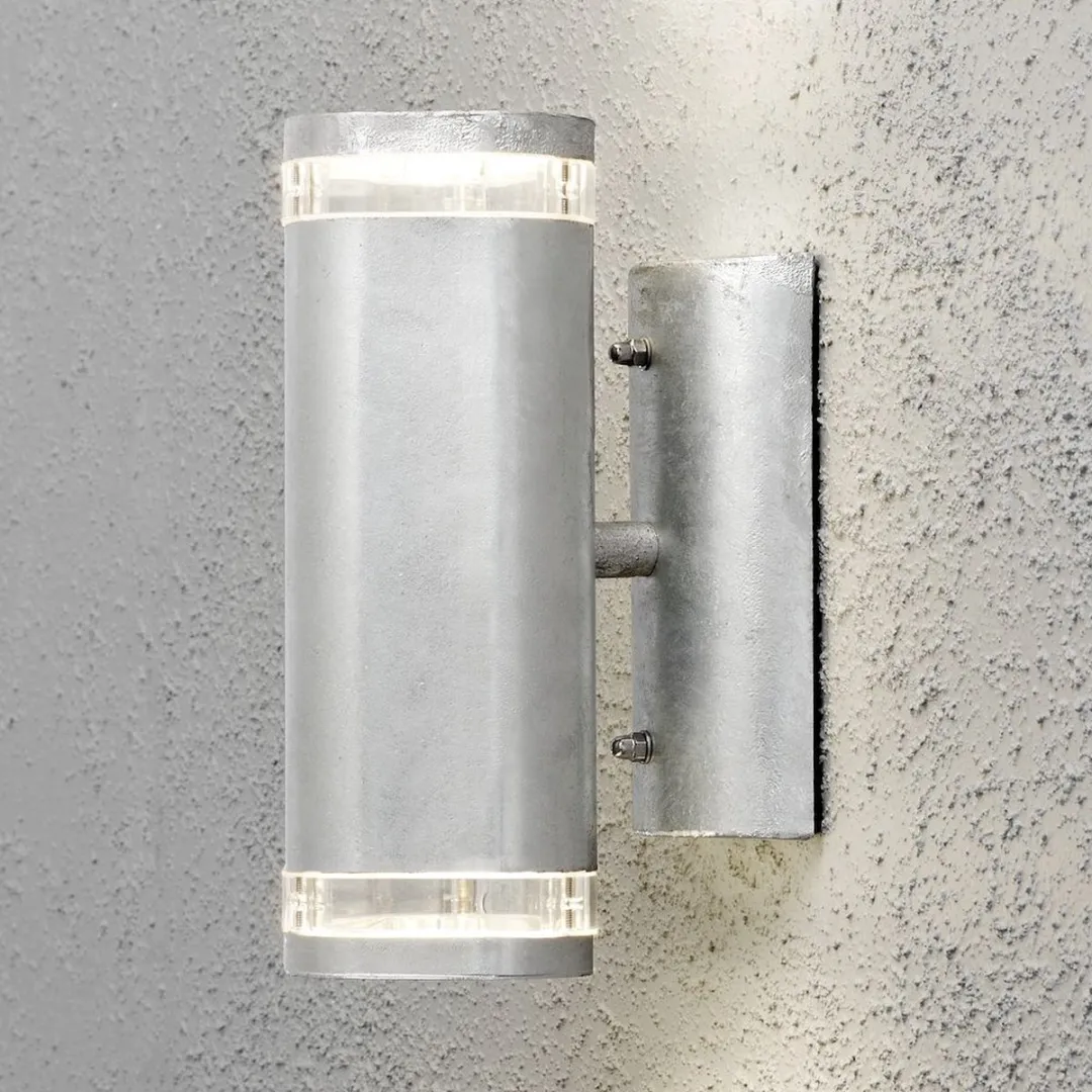 Konstsmide Modena Wandspot Twin - GU10 - 2x70W - Ø27cm - Zink
