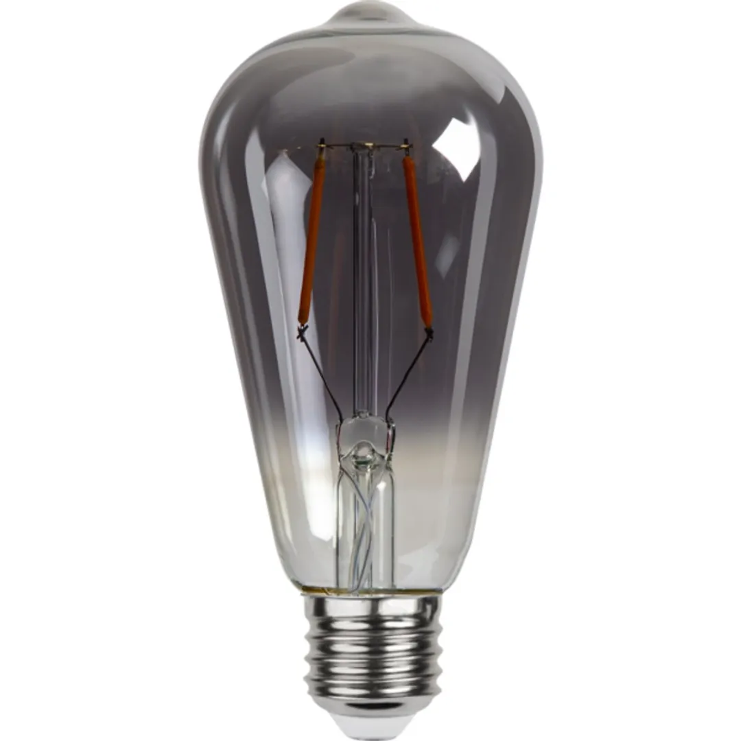 Star Trading Druppel-Edison E27 1.8W Rookglas - 3 Stuks