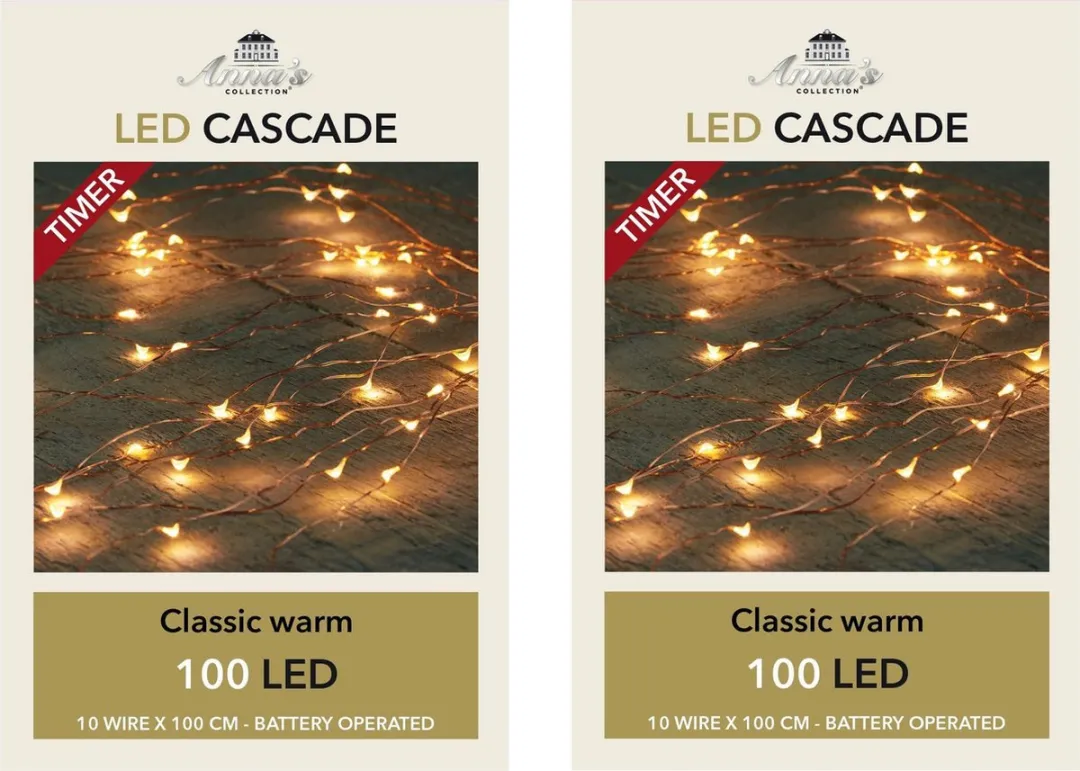 Anna's Collection Kerstverlichting Cascade 100 Warm Wit