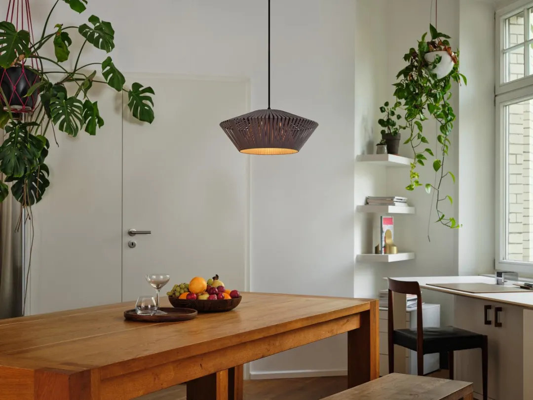 Osram Decor Stripes Hanglamp E27 - 405mm - Donkergrijs - afbeelding 6 van 6