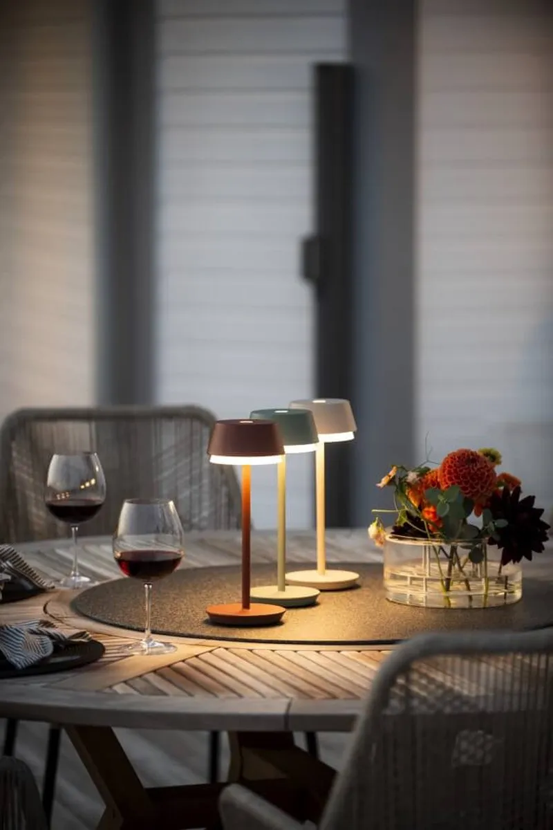 Konstsmide Lyon Tafellamp RGB - 2.2W - Mintgroen - afbeelding 6 van 6