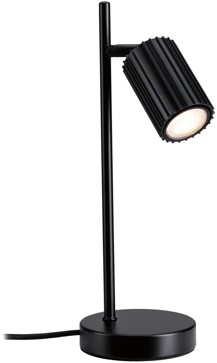 Paulmann Lirena LED Tafellamp GU10 7W - Zwart mat