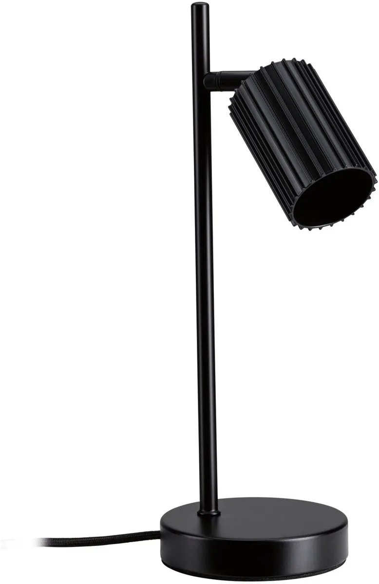 Paulmann Lirena LED Tafellamp GU10 7W - Zwart mat