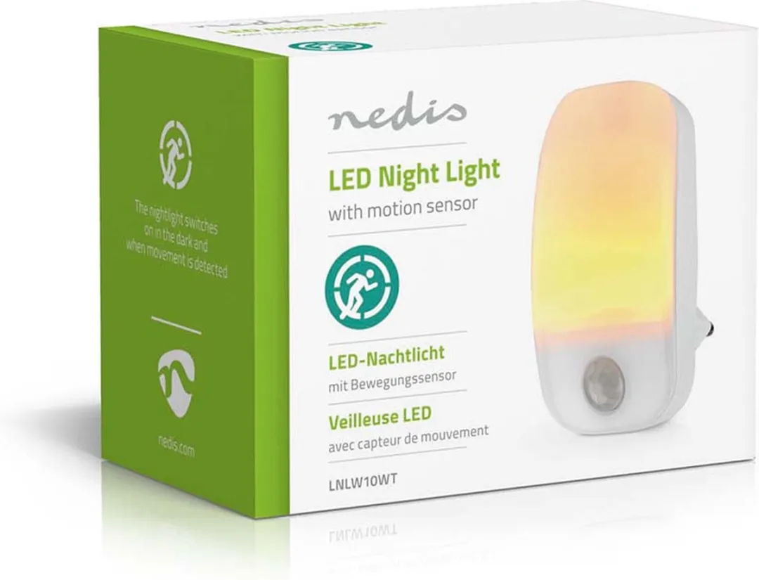 Nedis Nachtlampje Warm Wit - Dag/Nacht & Bewegingssensor