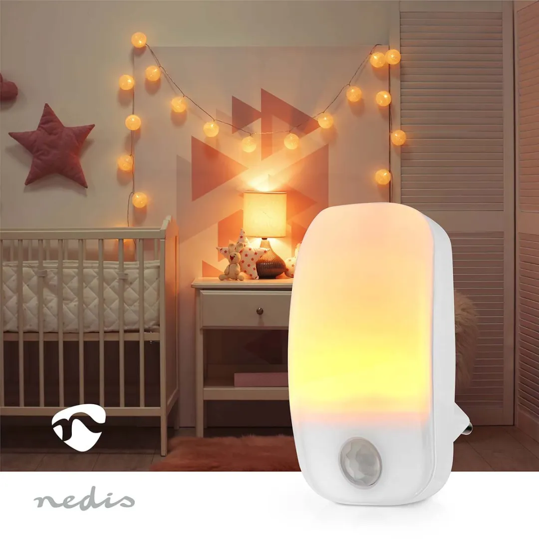 Nedis Nachtlampje Warm Wit - Dag/Nacht & Bewegingssensor