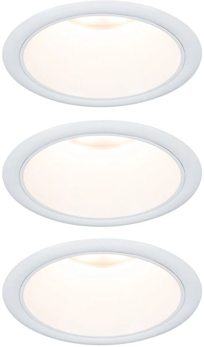 Paulmann LED-inbouwlamp 3-Step-Dim Cole Coin 3x6W 2700K - 3 Stuks