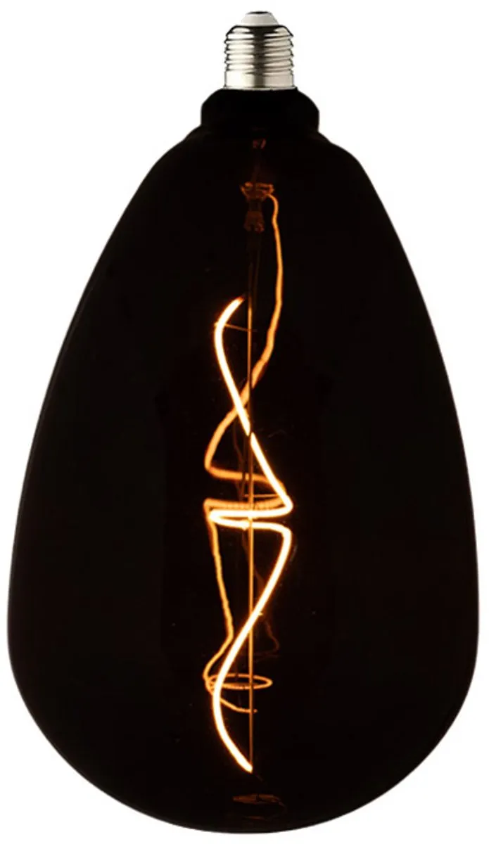 Lybardo DeepBlack E27 LEDlamp 4W - 1800K - Rookglas