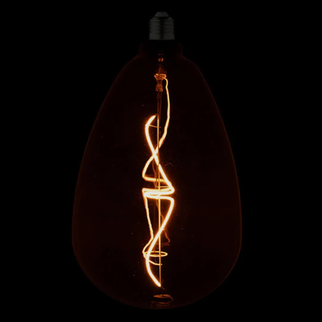 Lybardo DeepBlack E27 LEDlamp 4W - 1800K - Rookglas