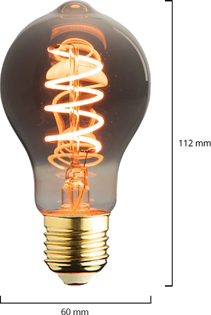 Lybardo E27 LED Rookglas 10 Stuks - 5.5W 2000K - afbeelding 6 van 6