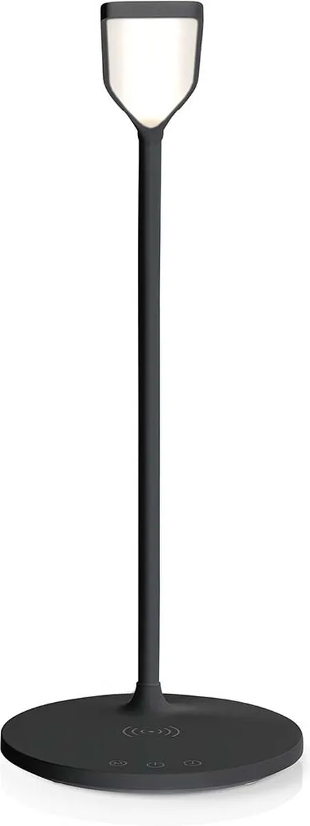 Nedis LED Bureaulamp Draadloos Opladen Touch Dimbaar Zwart