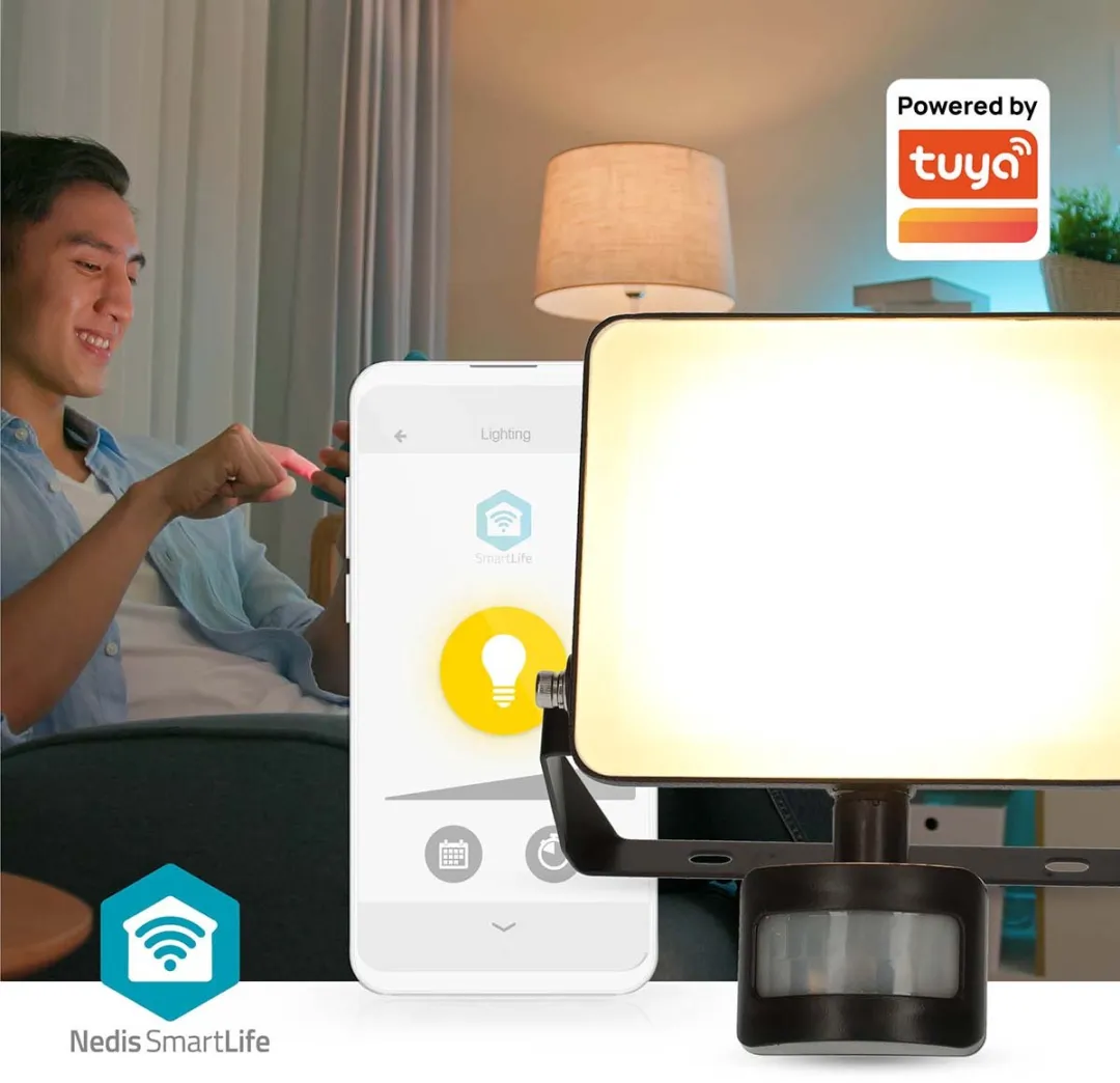 Nedis Smartlife Buitenlamp 20W - Wi-Fi - 1620lm - Mat - Android/iOS