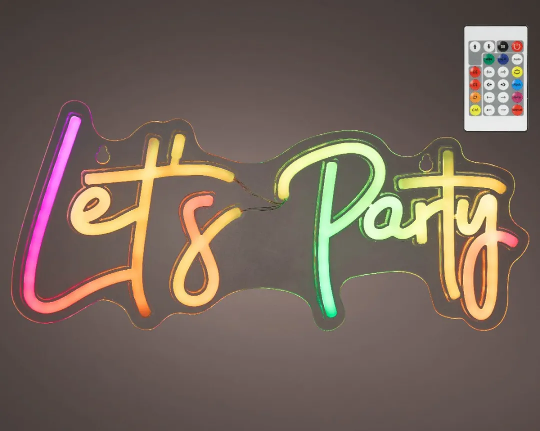 Lumineo LED Neonlamp Let’s Party USB