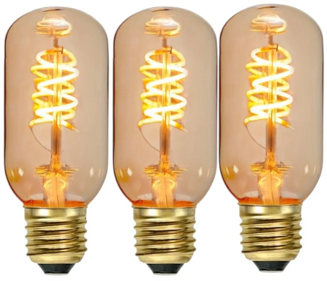 Star Trading Staaflamp E27 2.8W Super Warm Wit - 3 Stuks