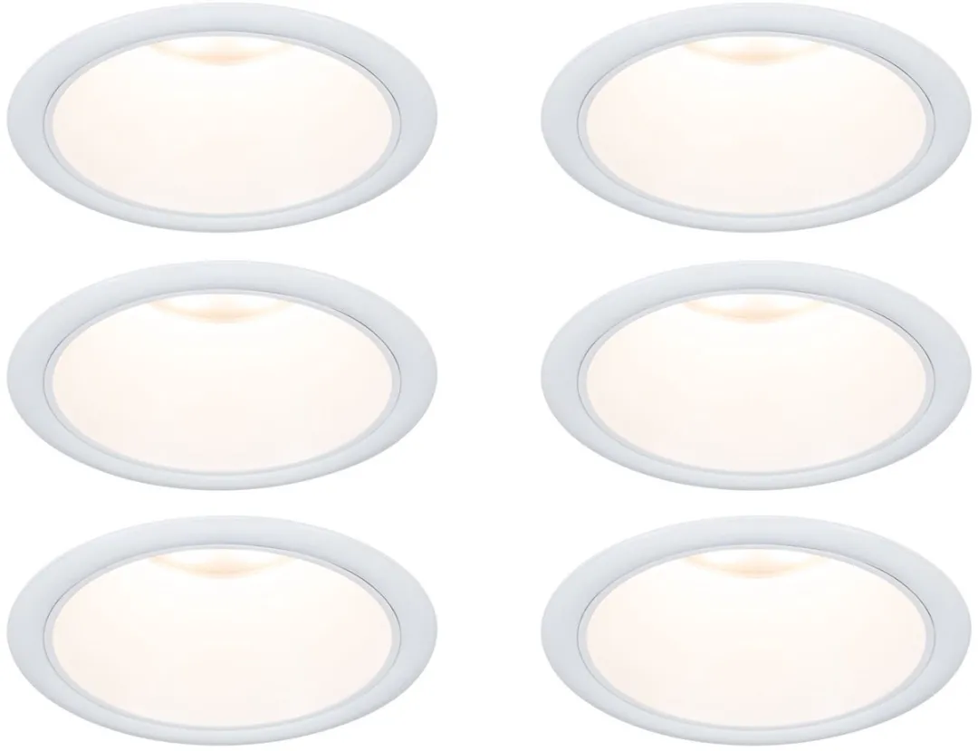 Paulmann Cole Coin Set LED-inbouwlamp 6x6W 470lm 2700K - 6 Stuks